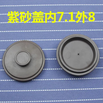 Purple Clay Single Teapot Lid Ceramic Round Tea Kettle Lid Accessories