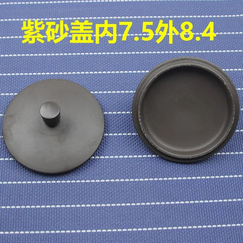 Purple Clay Single Teapot Lid Ceramic Round Tea Kettle Lid Accessories