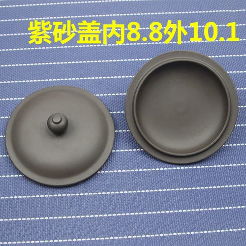 Purple Clay Single Teapot Lid Ceramic Round Tea Kettle Lid Accessories