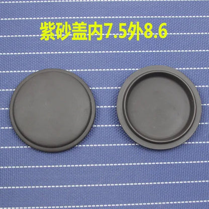 Purple Clay Single Teapot Lid Ceramic Round Tea Kettle Lid Accessories