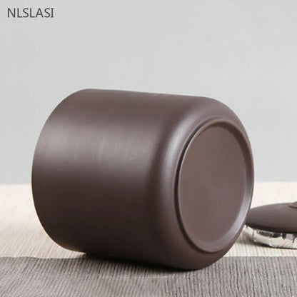 Purple Clay Tea Tin Sealed Pot of Pu 'er Tea Container Yixing Zisha Teaware Accessories Boutique Coffee Storage Tea Organizer