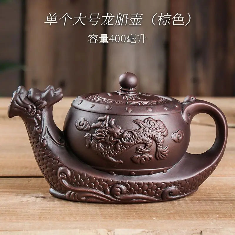Purple Clay Teapot Large Capacity Teapot Single Pot  Teapot Household Kungfu Tea Set