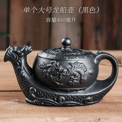 Purple Clay Teapot Large Capacity Teapot Single Pot  Teapot Household Kungfu Tea Set