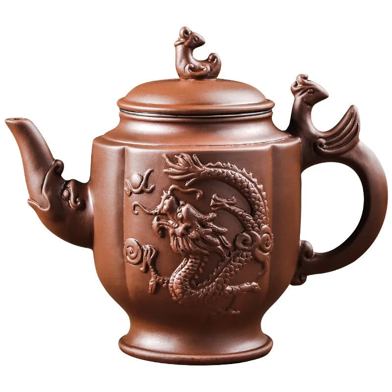 Purple Clay Teapot Large Capacity Teapot Single Pot with Built-in Stainless Steel Filter Teapot Household Kungfu Tea Set