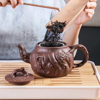 Purple Clay Teapot Large Capacity Teapot Single Pot with Built-in Stainless Steel Filter Teapot Household Kungfu Tea Set