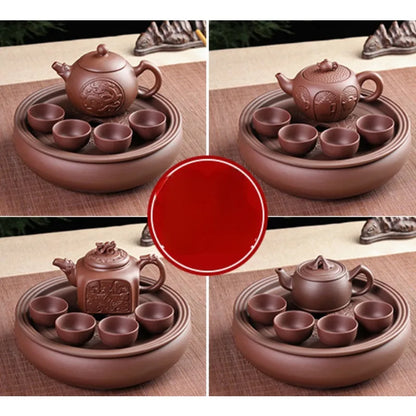 Purple Clay Teapot Large-capacity Household Longfeng Tea Kettle Chinese Kungfu Tea Set Cup Set