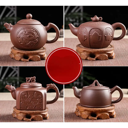 Purple Clay Teapot Large-capacity Household Longfeng Tea Kettle Chinese Kungfu Tea Set Cup Set