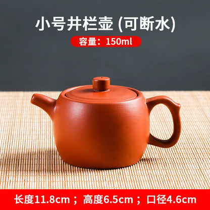 Purple Clay Teapot Machine-made Xishi Tea Pot Raw Ore Dahongpao Quality Teaware Oolong Pu're Tea Set Filter Kettle