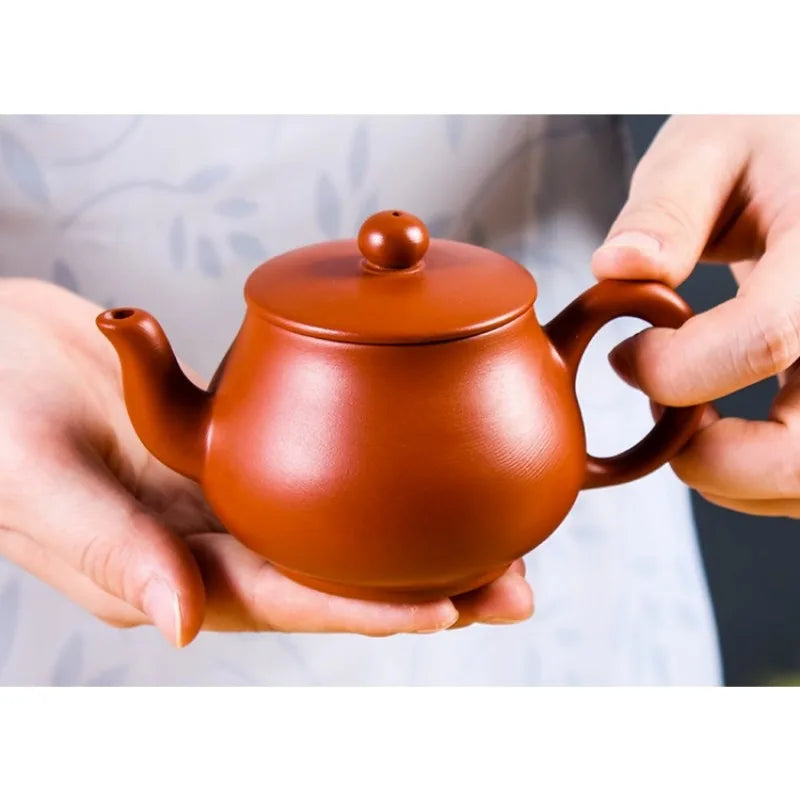 Purple Clay Teapot Machine-made Xishi Tea Pot Raw Ore Dahongpao Quality Teaware Oolong Pu're Tea Set Filter Kettle