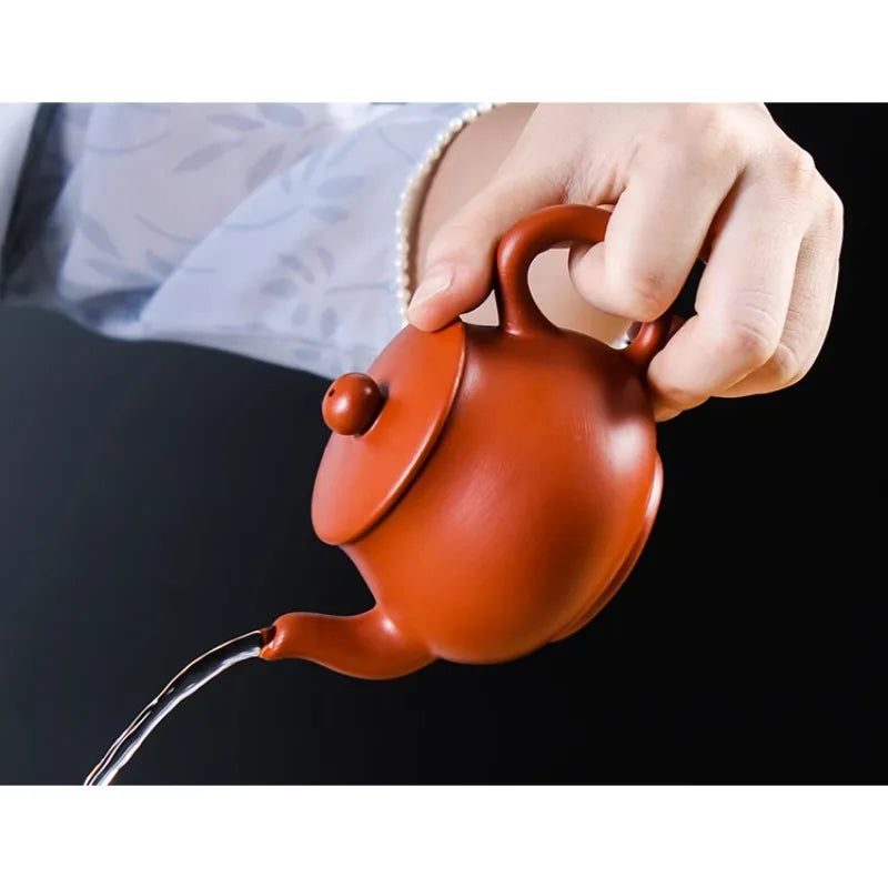 Purple Clay Teapot Machine-made Xishi Tea Pot Raw Ore Dahongpao Quality Teaware Oolong Pu're Tea Set Filter Kettle