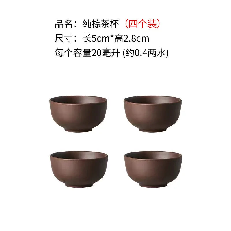 Purple Clay Teapot Red Clay Red Clay Ceramic Filter Small Size Tea Pot Kung Fu Tea Pothousehold Tea Making Set