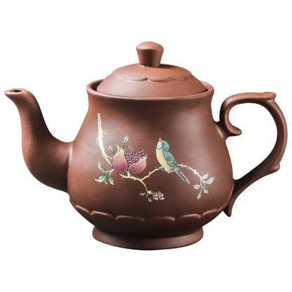 Purple Clay Teapot with Large Capacity and Everything Goes Smoothly The Built-in Stainless Steel Filter Bubble Teapot