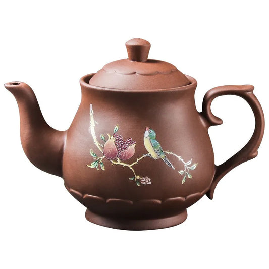 Purple Clay Teapot with Large Capacity and Everything Goes Smoothly The Built-in Stainless Steel Filter Bubble Teapot