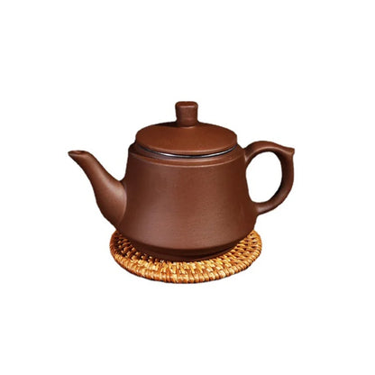Purple Clay Teapots Chinese Kung Fu Tea Set Master Hand Carved Teapot with Tea Infuser Green Tea Filter Kettle Tea Accessories