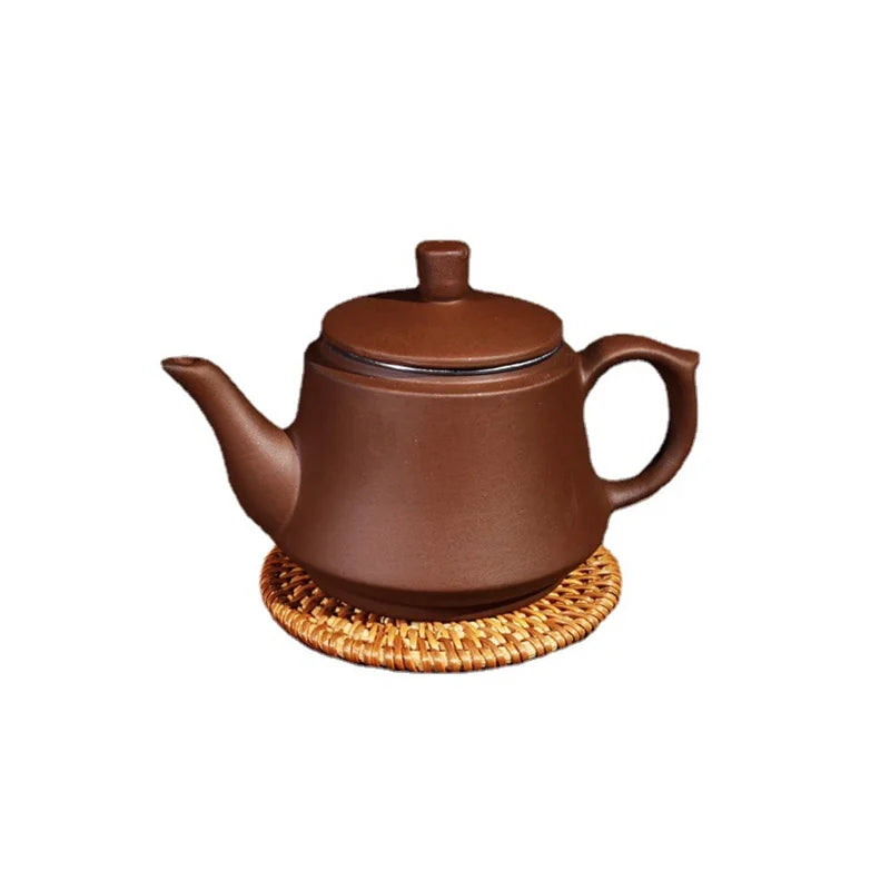 Purple Clay Teapots Chinese Kung Fu Tea Set Master Hand Carved Teapot with Tea Infuser Green Tea Filter Kettle Tea Accessories