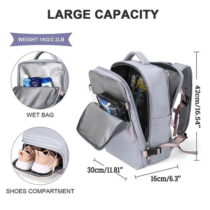 Purple Female Backpack Waterproof School Book Laptop Bag Fashion Women's Bags on Sale 2024 Travel Nylon Backpacks for University