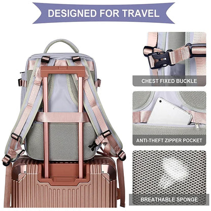 Purple Female Backpack Waterproof School Book Laptop Bag Fashion Women's Bags on Sale 2024 Travel Nylon Backpacks for University