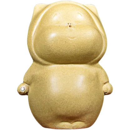 Purple Sand Cartoon Baby Tea Ornaments Little Monk Incense Holder Creative Personalized and Cute Famous Li Changtao Raw Ore Gold