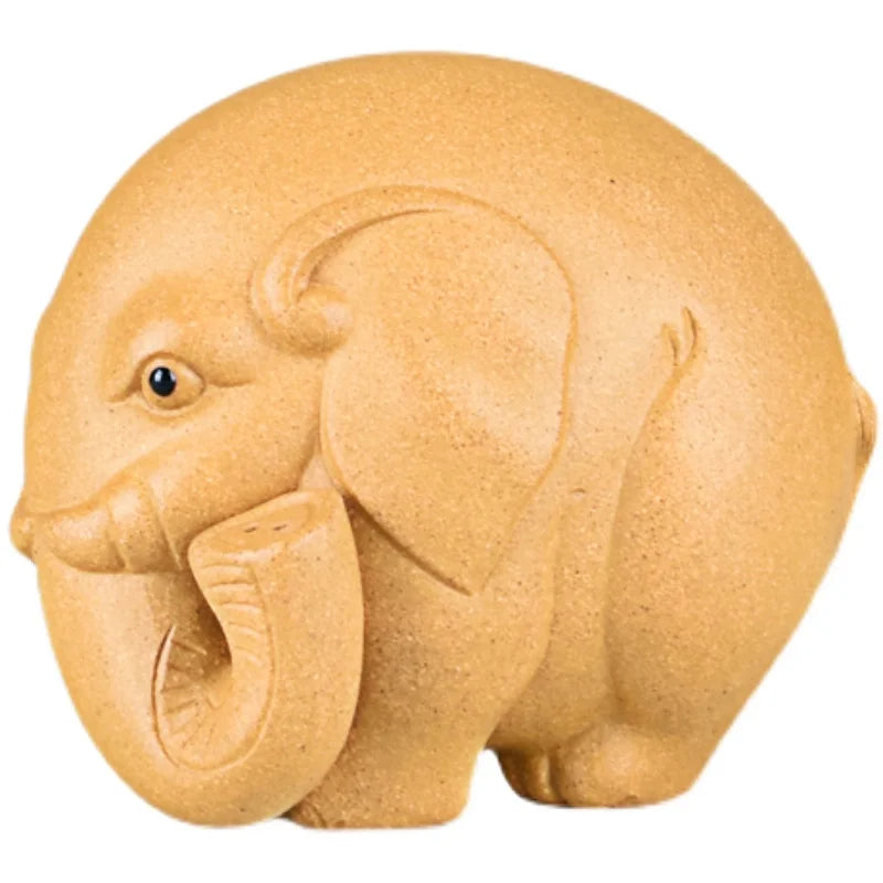 Purple Sand Elephant Tea Ornaments Decoration Tea Set Tea Tray Utensils Auspicious patterns Lucky Elephant Ruyi  Famous Li Chang