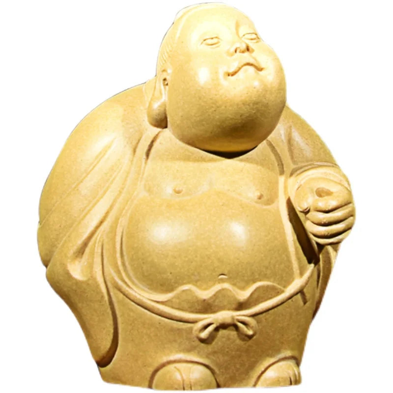 Purple Sand Figure Tea Ornaments Sculpture Taiyi Real Person Funny creative Incense holder Famous Li Changtao Handmade Ornaments