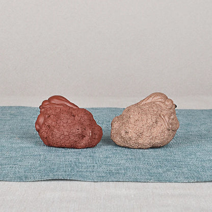 Purple Sand Golden Toad Lucky Toad Raw Ore Handmade Supportable Tea Tray Utensils Chicken Toad