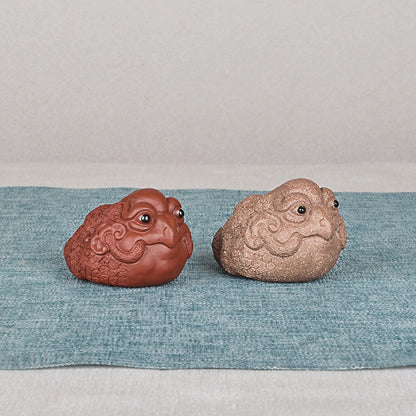 Purple Sand Golden Toad Lucky Toad Raw Ore Handmade Supportable Tea Tray Utensils Chicken Toad