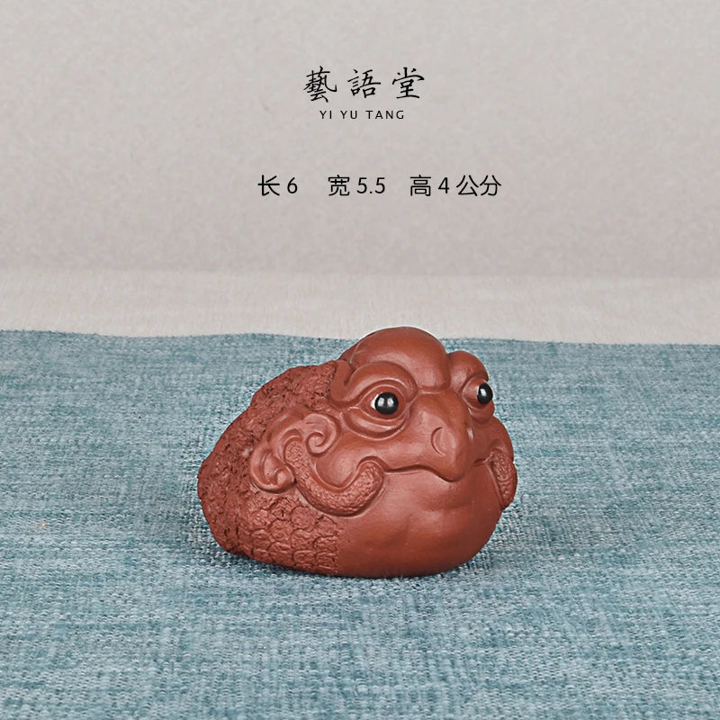 Purple Sand Golden Toad Lucky Toad Raw Ore Handmade Supportable Tea Tray Utensils Chicken Toad