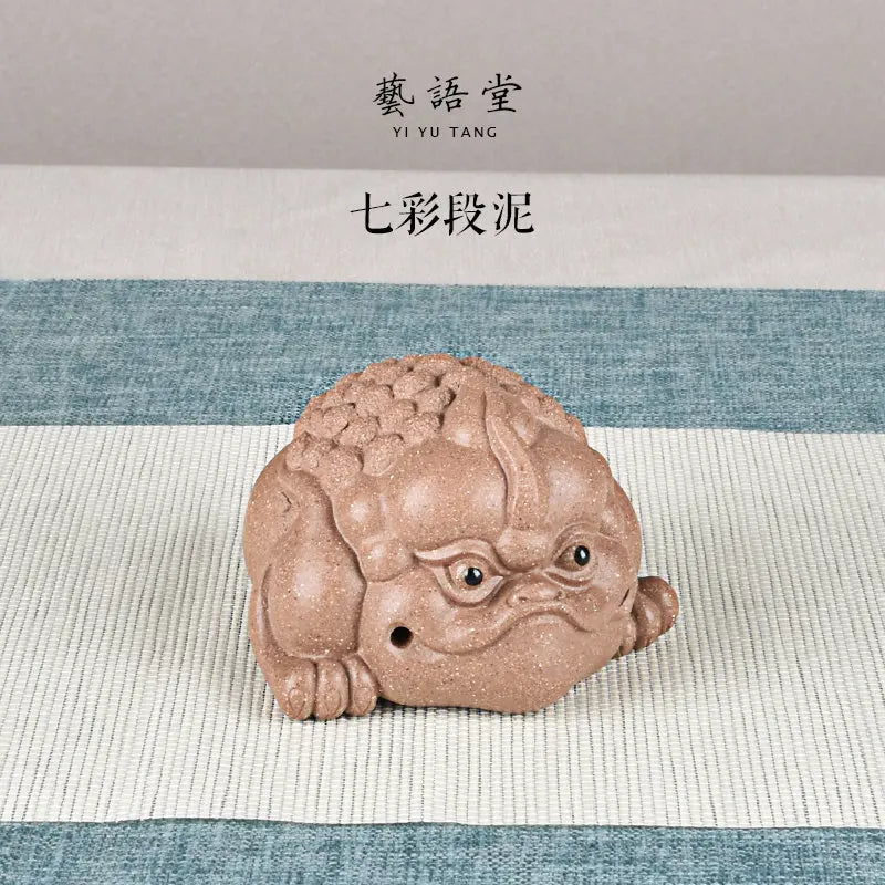 Purple Sand Golden Toad Three feet golden toad Fine Tea Carve Decoration Supportable Famous Li Changtao Raw Ore Handmade
