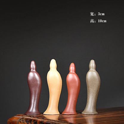 Purple Sand Guanyin Tea Pet Hand Pieces Raw Ore Dahongpao Tea Handmade Supportable Character Freedom Guanyin