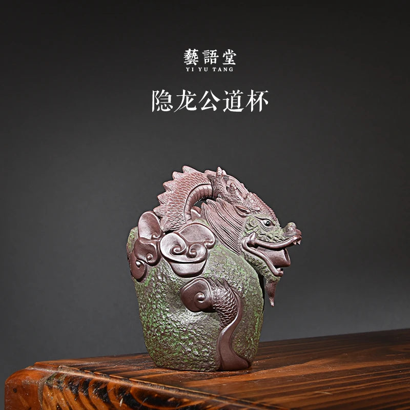 Purple Sand Hidden Dragon Pitcher Fine Raw Ore Handmade Tea pot Tea Tray Tea Ceremony Tea Set Accessories
