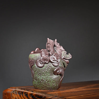Purple Sand Hidden Dragon Pitcher Fine Raw Ore Handmade Tea pot Tea Tray Tea Ceremony Tea Set Accessories