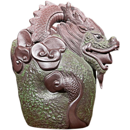 Purple Sand Hidden Dragon Pitcher Fine Raw Ore Handmade Tea pot Tea Tray Tea Ceremony Tea Set Accessories