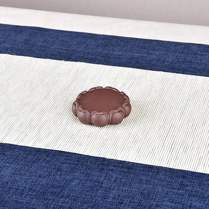 Purple Sand Lotus Base Buddha Statue Lotus Holder Boutique Raw Ore Handmade Supportable Small Tea Tray Tea Ceremony Utensils Orn