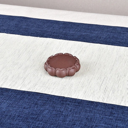 Purple Sand Lotus Base Buddha Statue Lotus Holder Boutique Raw Ore Handmade Supportable Small Tea Tray Tea Ceremony Utensils Orn