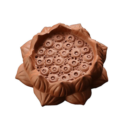 Purple Sand Lotus Tea Pet Ornament, Teapot Lid Holder, Can Raise, High-Quality Tea Play, Kungfu Tea Ceremony Accessories