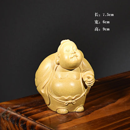 Purple Sand Taiyi Real Person Character Tea Ornaments Ornaments Small Size Anime funny Tea tray utensils Incense holder