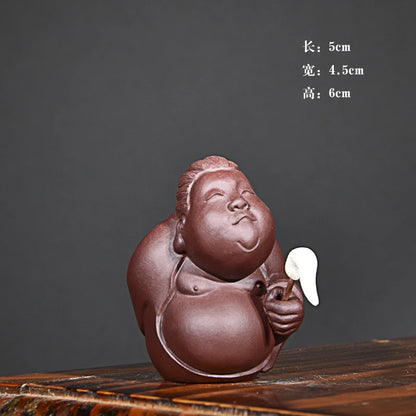 Purple Sand Taiyi Real Person Character Tea Ornaments Ornaments Small Size Anime funny Tea tray utensils Incense holder