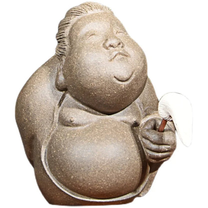 Purple Sand Taiyi Real Person Character Tea Ornaments Ornaments Small Size Anime funny Tea tray utensils Incense holder