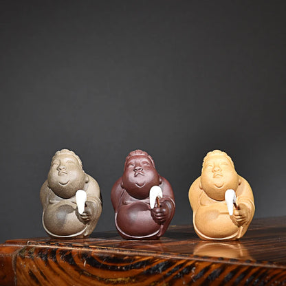 Purple Sand Taiyi Real Person Character Tea Ornaments Ornaments Small Size Anime funny Tea tray utensils Incense holder