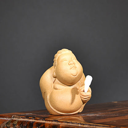 Purple Sand Taiyi Real Person Character Tea Ornaments Ornaments Small Size Anime funny Tea tray utensils Incense holder