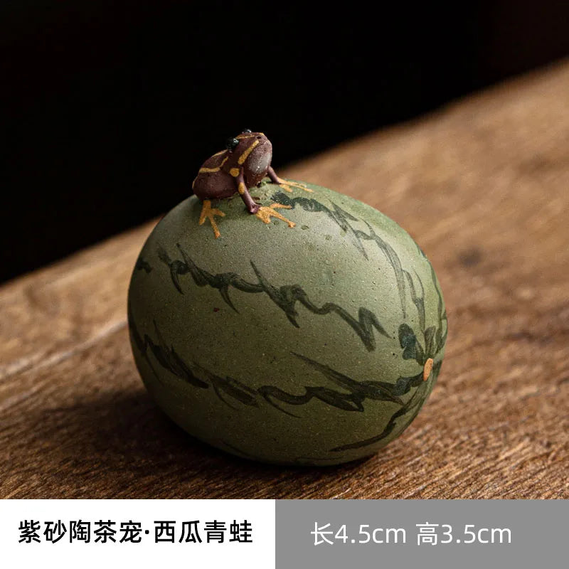 Purple Sand Tea Pet Ornaments, Invite Wealth, Zen Tea Ceremony, Tea Tray, Can Raise Small Ornaments, Mini Tea Play