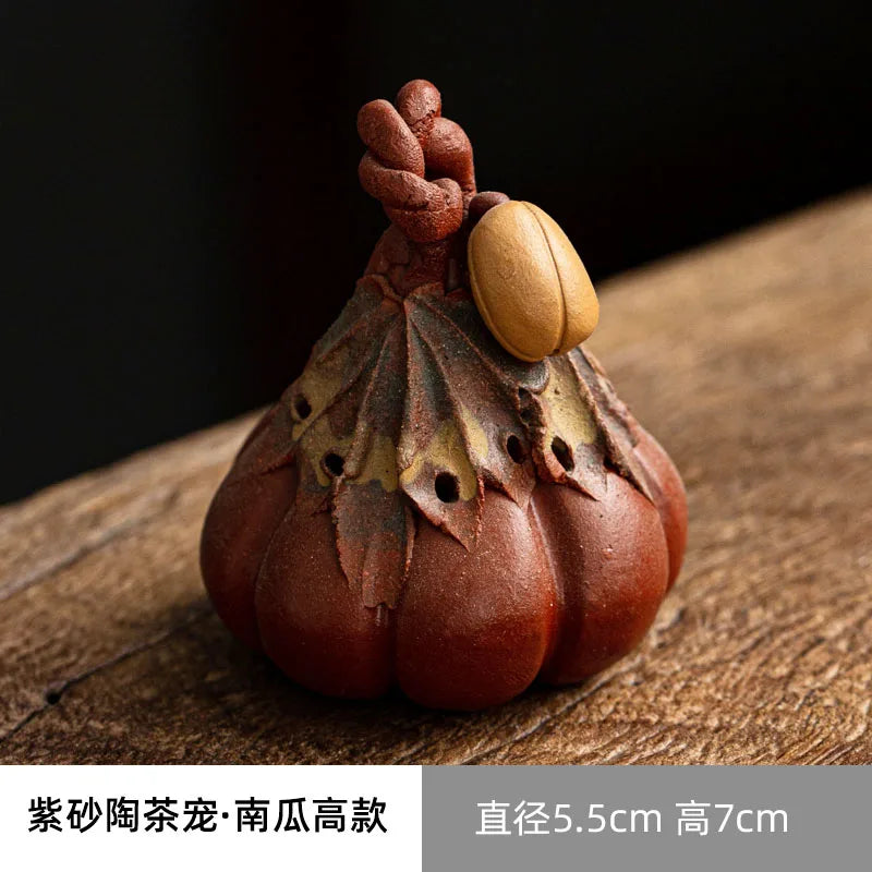 Purple Sand Tea Pet Ornaments, Invite Wealth, Zen Tea Ceremony, Tea Tray, Can Raise Small Ornaments, Mini Tea Play
