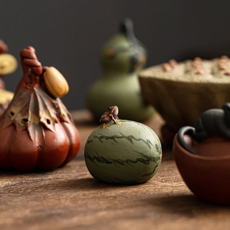 Purple Sand Tea Pet Ornaments, Invite Wealth, Zen Tea Ceremony, Tea Tray, Can Raise Small Ornaments, Mini Tea Play