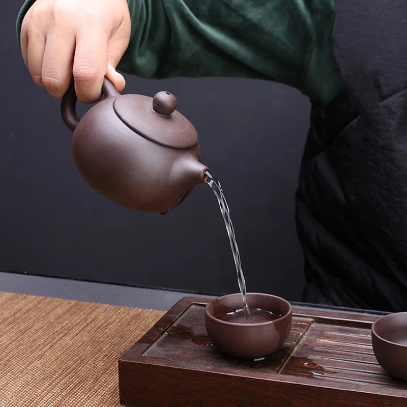 Purple Sand Tea Set Chinese Kung Fu Tea Set Ceramic Portable Teapot Set Outdoor Travel Gaiwan Tea Cups of Tea Ceremony Teacup