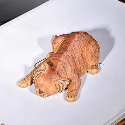 Purple Sand Tiger Fine Tea Carve Ornaments Galling Raw Ore Handmade Famous Xu Hailong Zodiac Tiger Creative