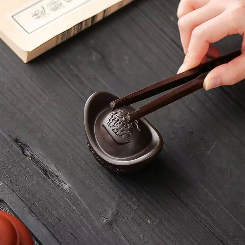 Purple Sand -Xianglong Yuan bao- Tea set decorative ornaments ,Tea lid holder, Home Room,Office Decoration Accessories