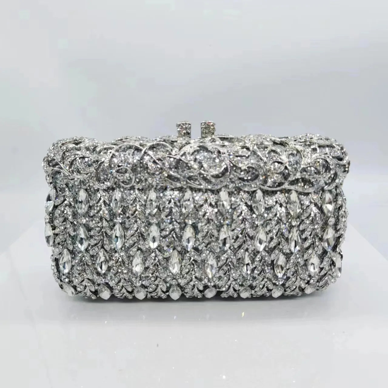 Purple Sliver Gold Diamond Fashion Women Handbags Design Ladies Wedding Party Birthday Gift Clutch Purse Best Qulity Money Bags