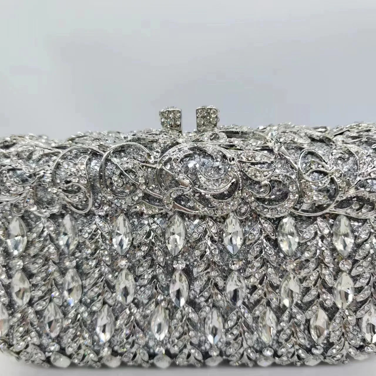 Purple Sliver Gold Diamond Fashion Women Handbags Design Ladies Wedding Party Birthday Gift Clutch Purse Best Qulity Money Bags