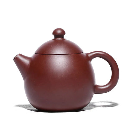 Purple Vermillion Snack Dragon Egg Pot Zisha Teapot Yixing Handmade Pot Kung-fu Teaware  Purple Clay Drinkware For Puer Green