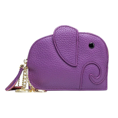 Purse Genuine Leather Elephant Mini Creative Cute Coin Bag